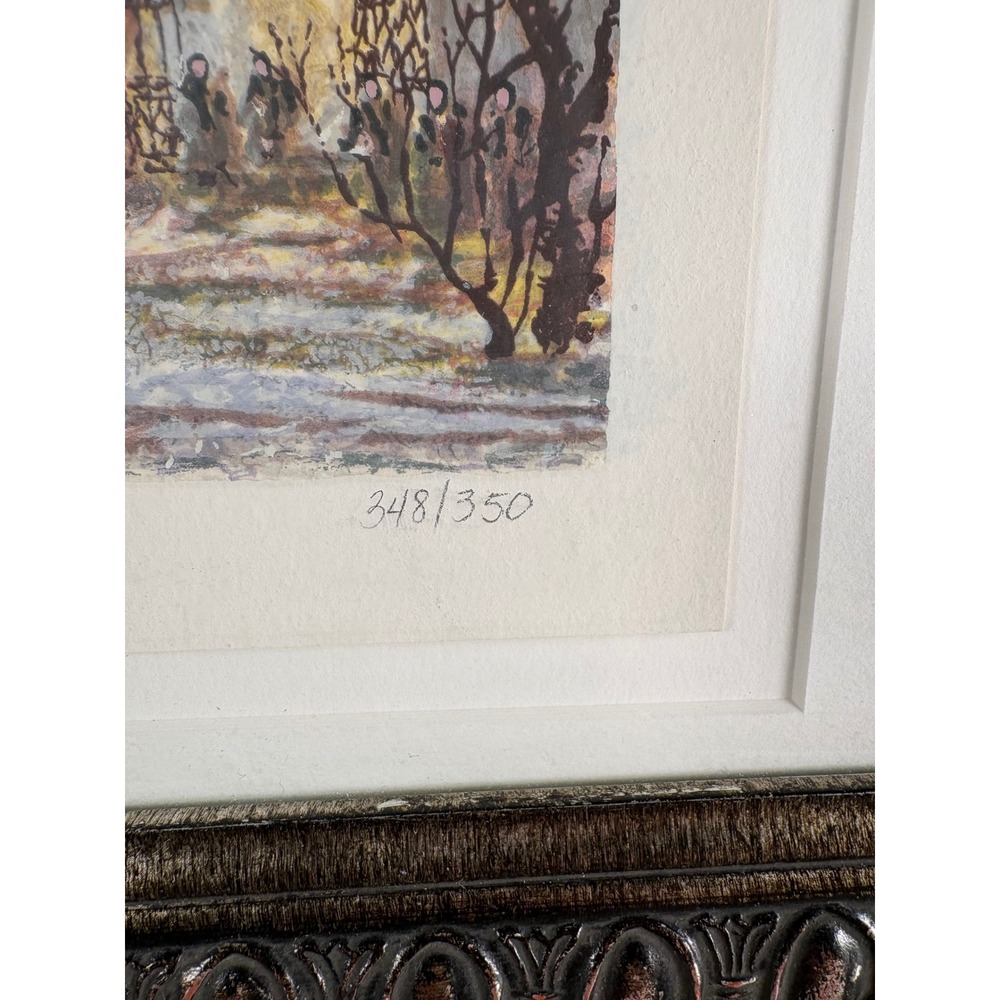 Anatole Krasnyansky Signed Numbered Serigraph Framed Art Cityscape 348/350 - Picture 5 of 8
